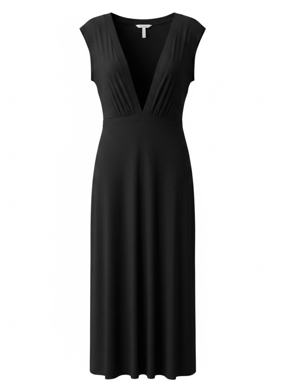 Bravissimo Really Super Curvy Cap Sleeve Maxi Dress US 12 Black